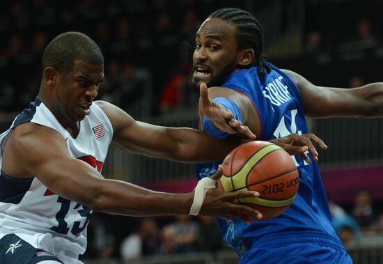 2012 Summer Olympics. Men's Basketball. US vs. France