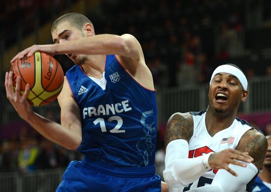 2012 Summer Olympics. Men's Basketball. US vs. France