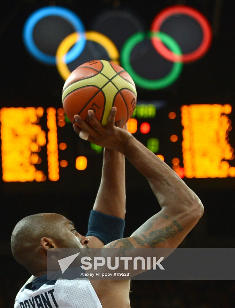 2012 Summer Olympics. Men's Basketball. US vs. France