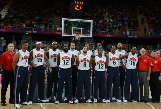 2012 Summer Olympics. Men's Basketball. United States vs. France