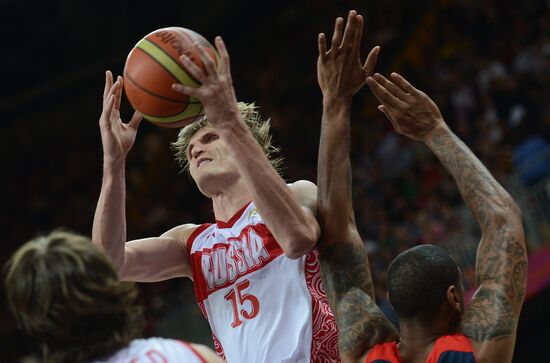 Olympics 2012 Men's Basketball. Match U.K. – Russia