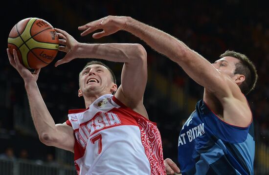 Olympics 2012 Men's Basketball. Match U.K. – Russia
