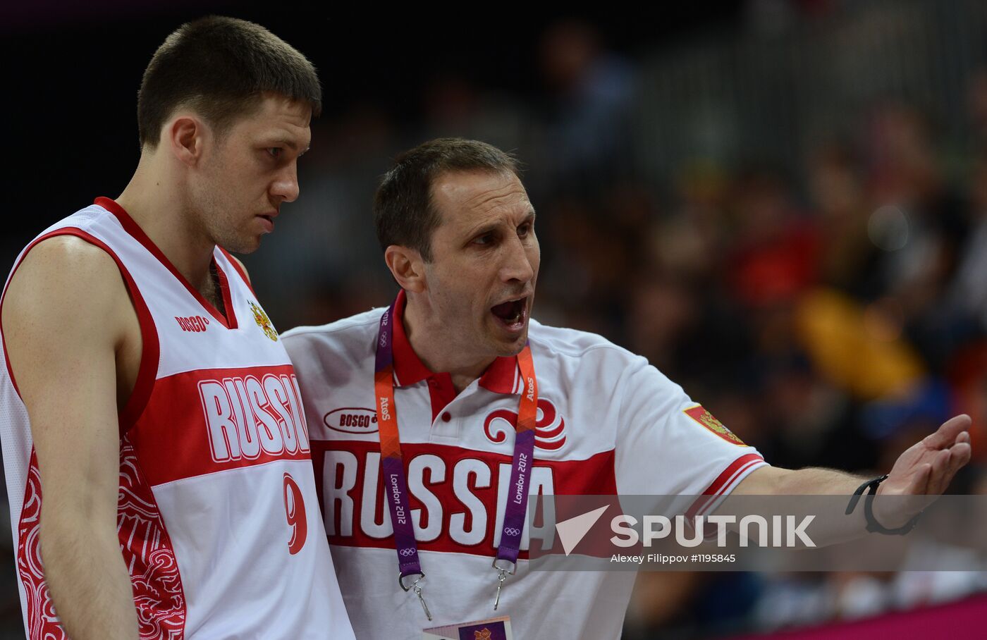 Olympics 2012 Men's Basketball. Match U.K. – Russia