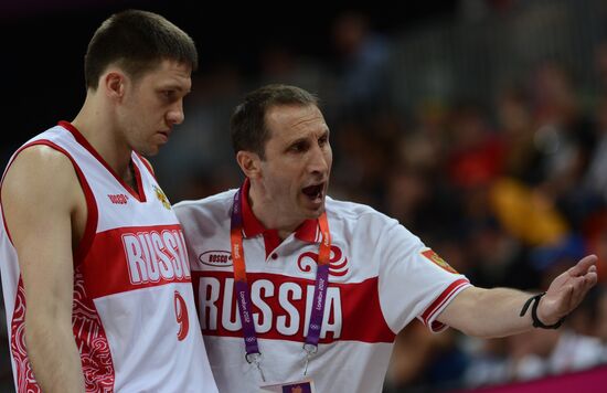 Olympics 2012 Men's Basketball. Match U.K. – Russia