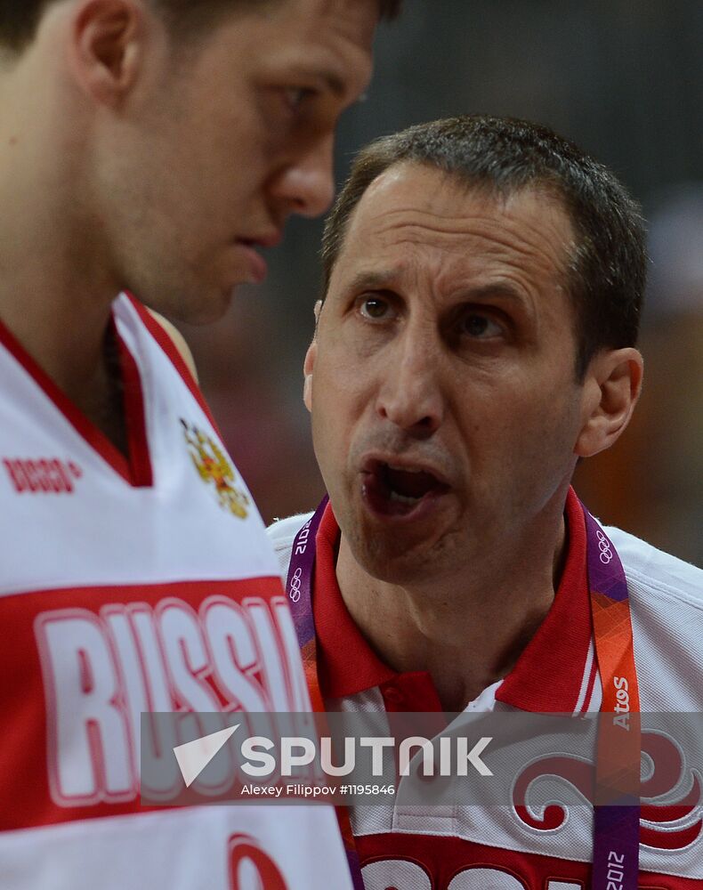 Olympics 2012 Men's Basketball. Match U.K. – Russia