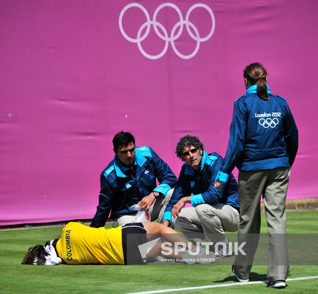 2012 Summer Olympics. Tennis. Day Three