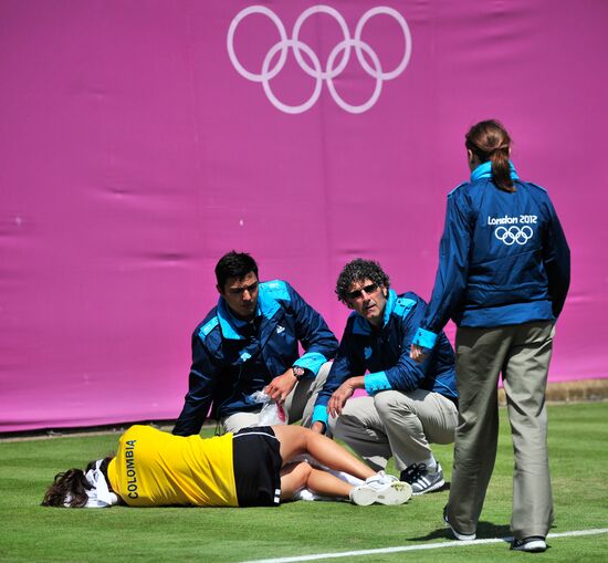 2012 Summer Olympics. Tennis. Day Three