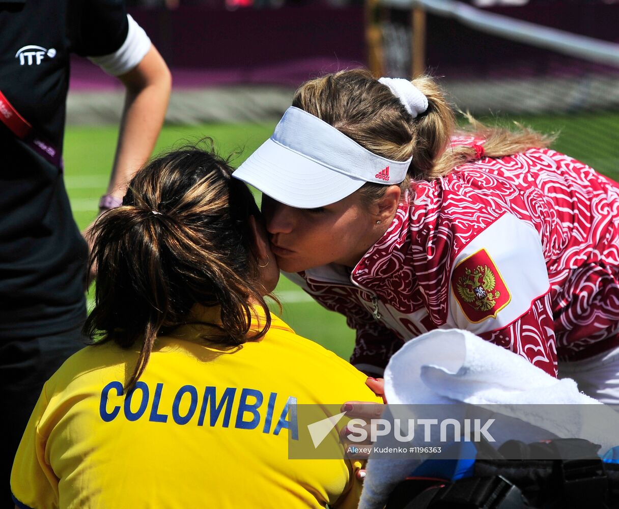 2012 Summer Olympics. Tennis. Day Three