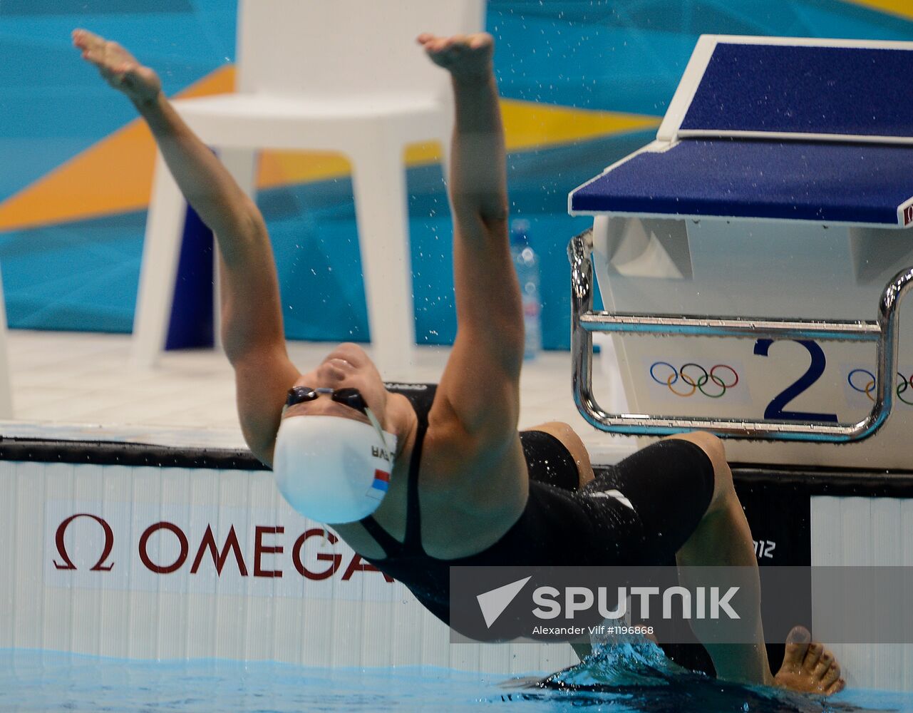 2012 Olympics. Swimming. Day Three. Finals