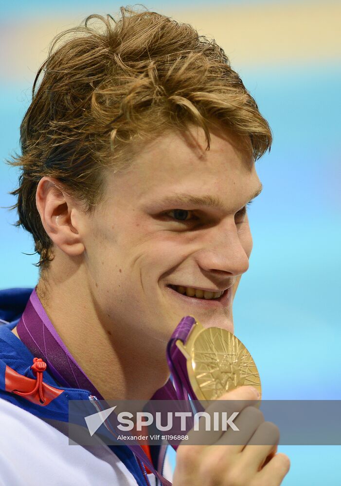 2012 Summer Olympics. Swimming. Day Three. Finals