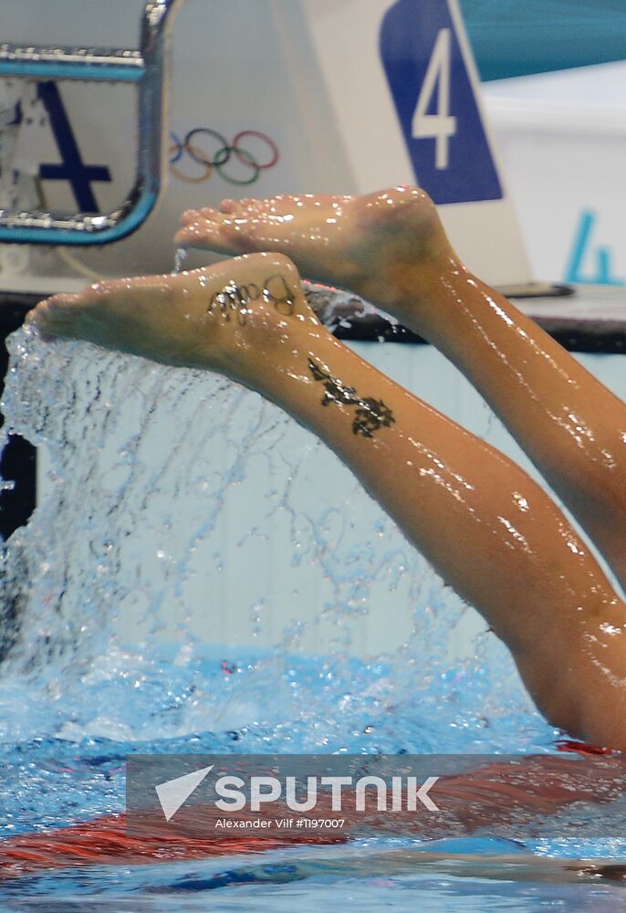 Olympics 2012 Swimming. Day Three. Finals