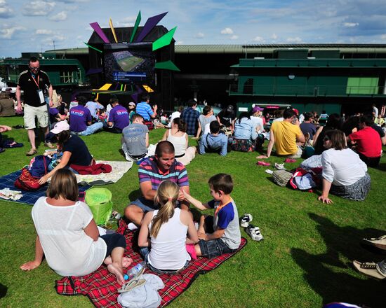 2012 Olympics. Tennis. Day Three