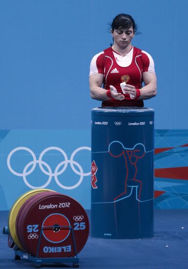 2012 Olympics. Weightlifting. Women's -63 kg