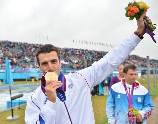 Olympics 2012 Rowing Slalom. Canoe. Men's Singles