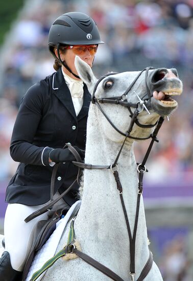 2012 Olympic Games. Equestrian. Team Eventing. Jumping