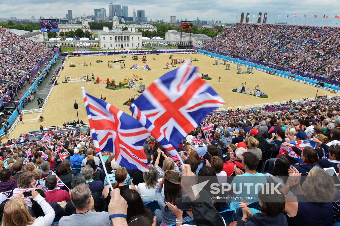 2012 Olympic Games. Equestrian. Team Eventing. Jumping