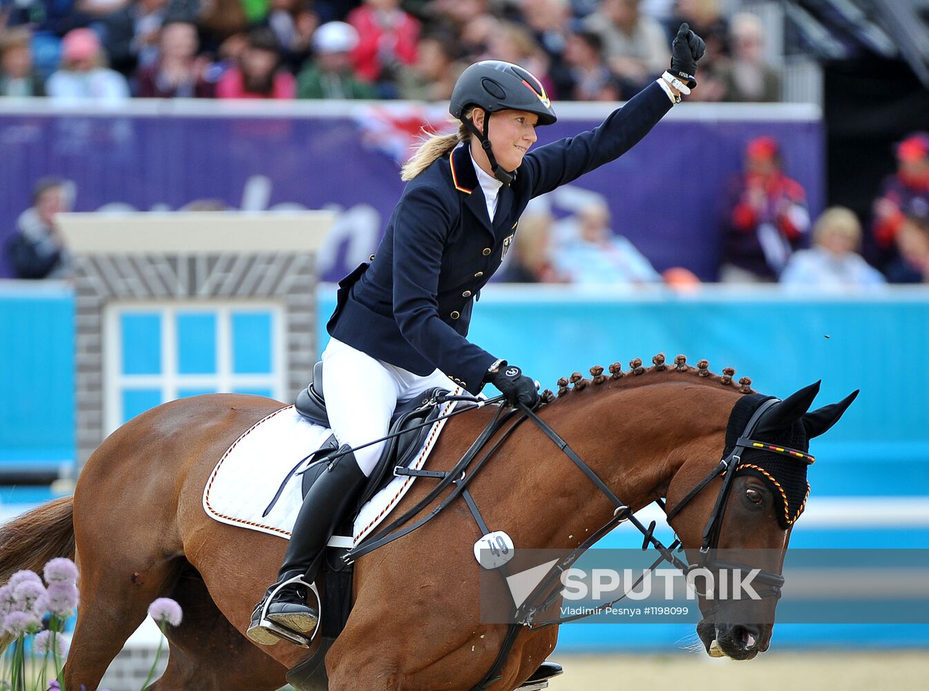 2012 Olympic Games. Equestrian. Team Eventing. Jumping