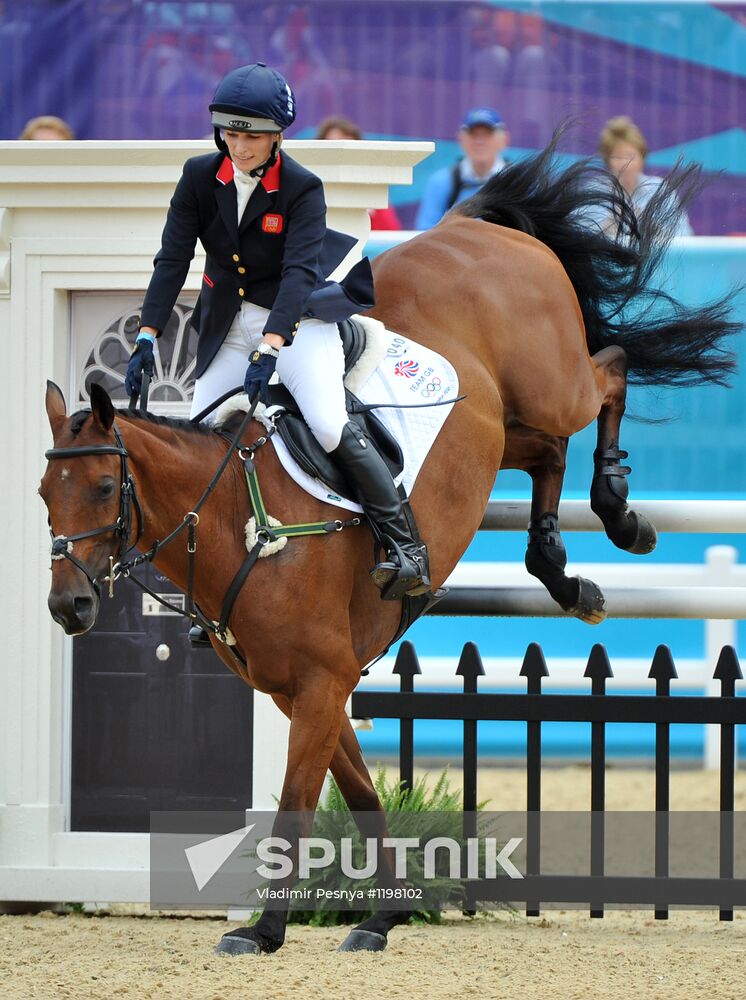 2012 Olympic Games. Equestrian. Team Eventing. Jumping