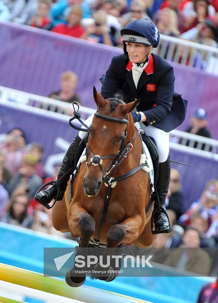 2012 Olympic Games. Equestrian. Team Eventing. Jumping