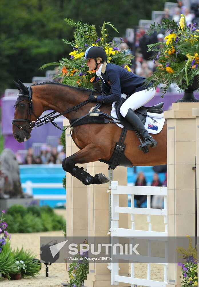 2012 Olympic Games. Equestrian. Team Eventing. Jumping