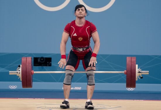 2012 Olympics. Weightlifting. Women's 63 kg