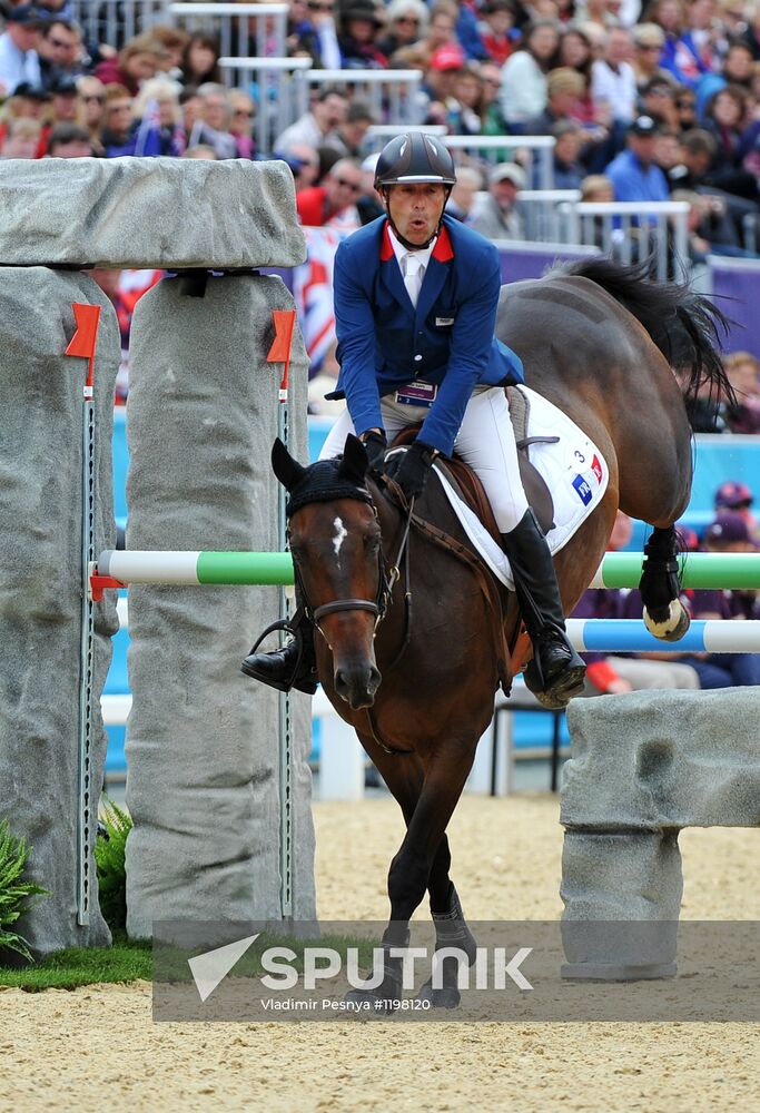 2012 Olympic Games. Equestrian. Team Eventing. Jumping