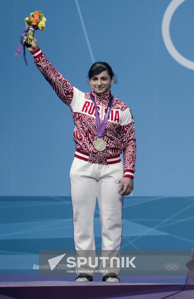2012 Olympics. Weightlifting. Women's 63 kg