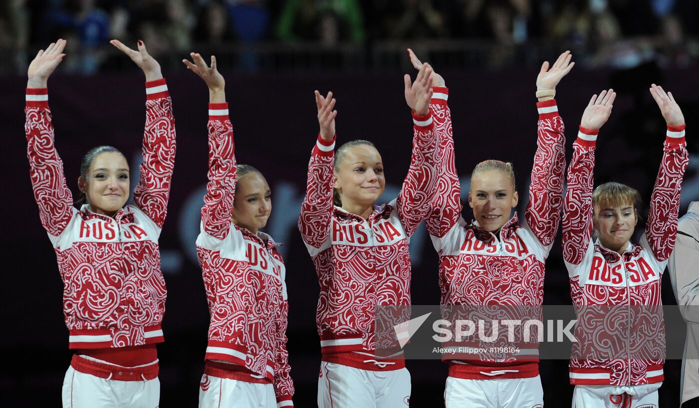 2012 Olympics. Artistic Gymnastics. Women's team event