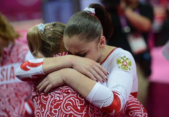 2012 Olympics. Artistic Gymnastics. Women's team event