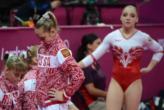 2012 Olympics. Artistic Gymnastics. Women's team event