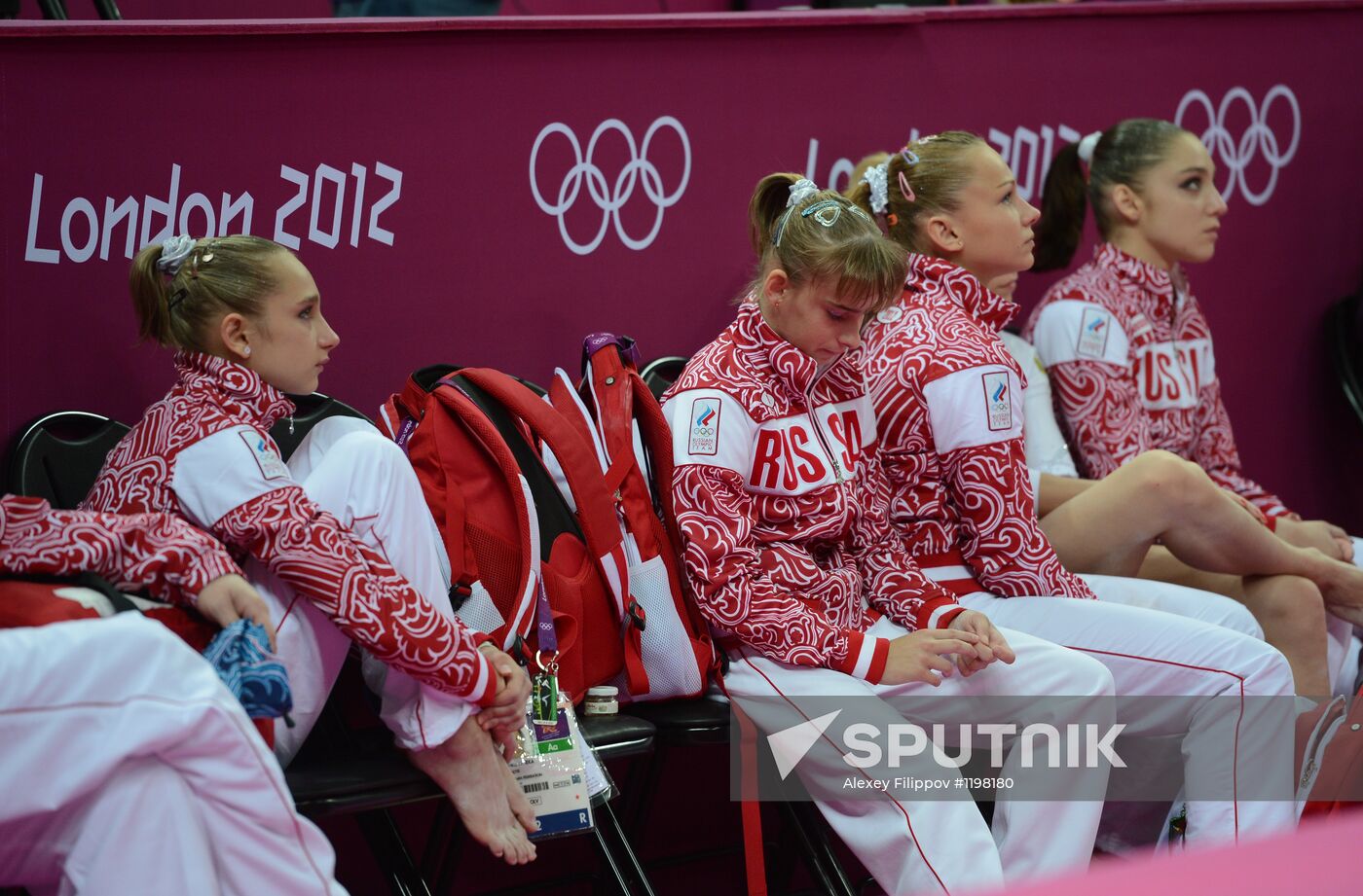 2012 Olympics. Artistic Gymnastics. Women's team event