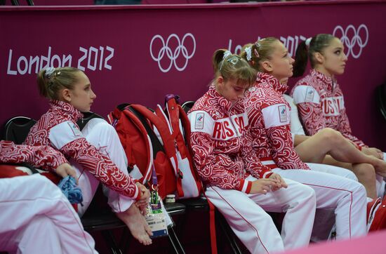 2012 Olympics. Artistic Gymnastics. Women's team event