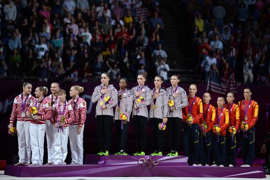 2012 Olympics. Artistic Gymnastics. Women's team event