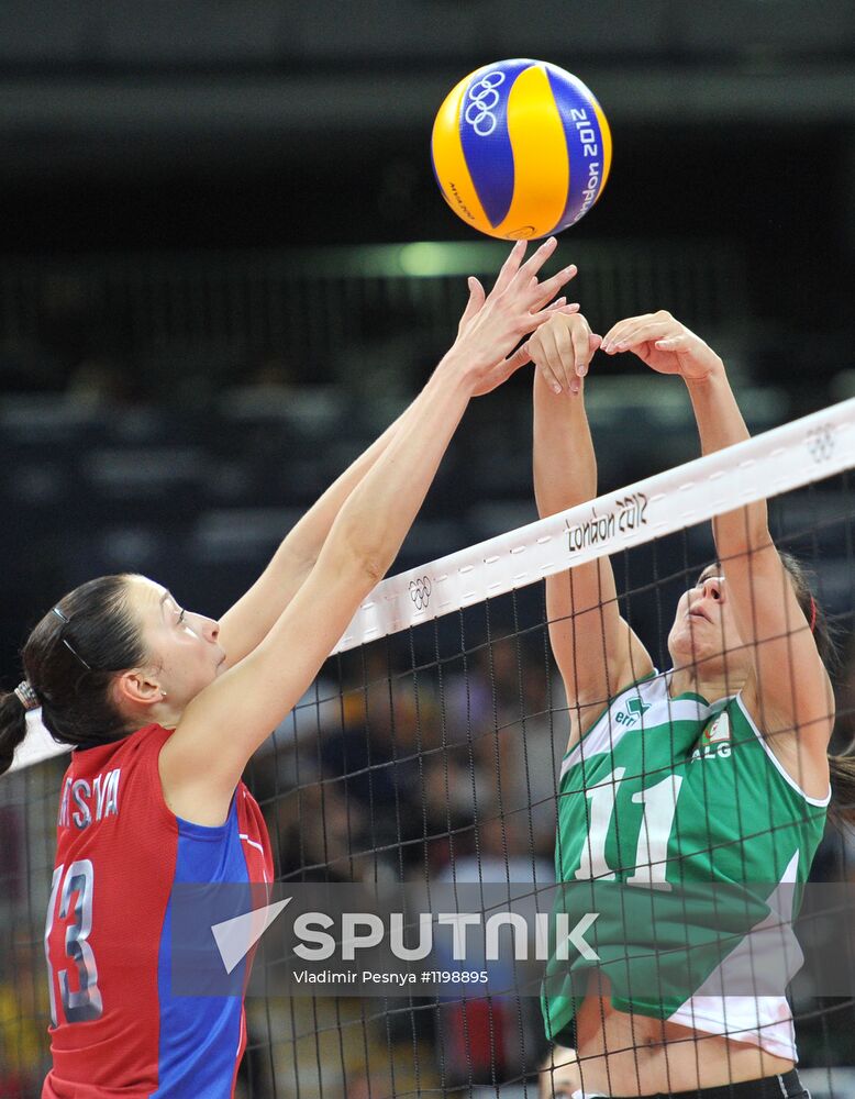 Olympics 2012 Women's Volleyball. Algeria vs. Russia