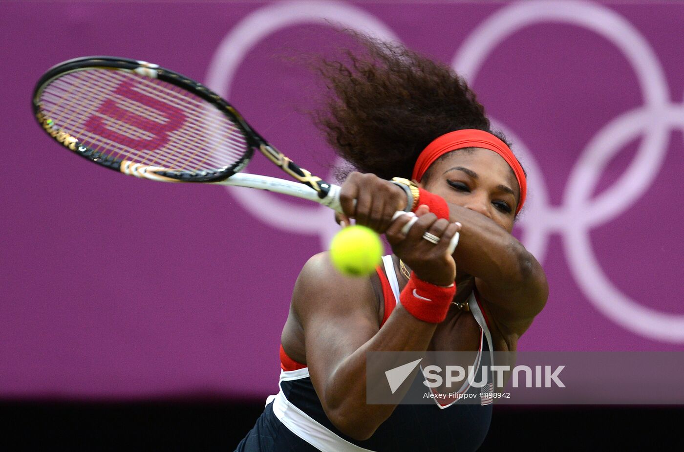 2012 Summer Olympics. Tennis. Day Five