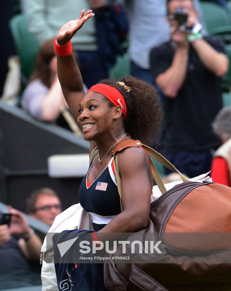 2012 Summer Olympics. Tennis. Day Five