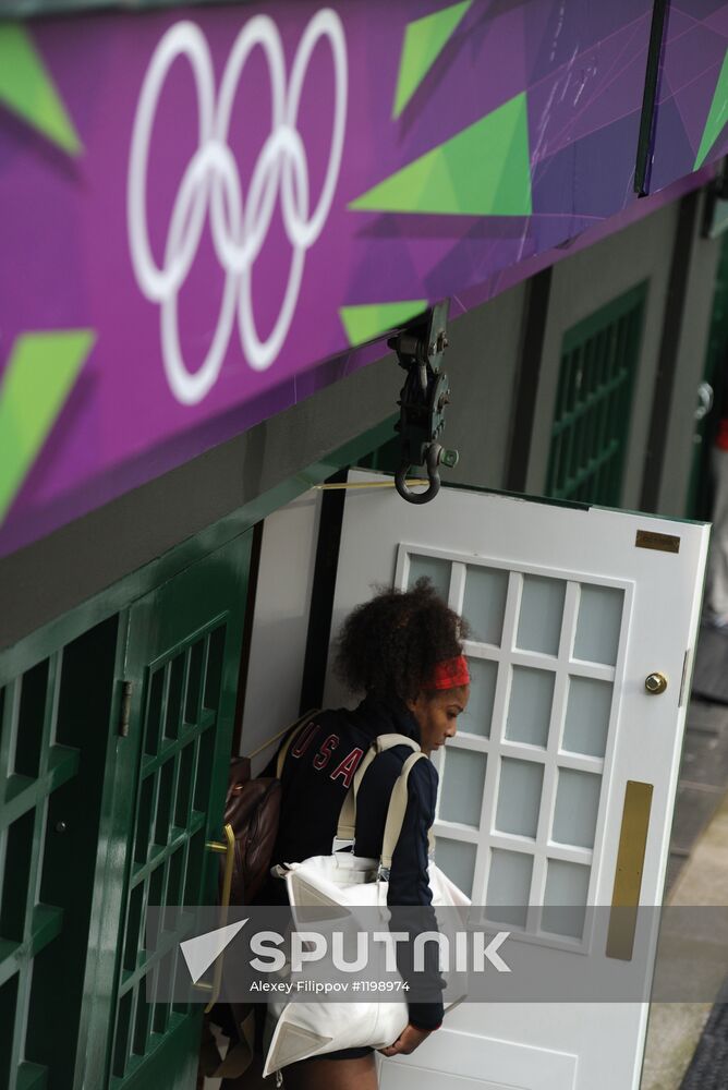 2012 Summer Olympics. Tennis. Day Five