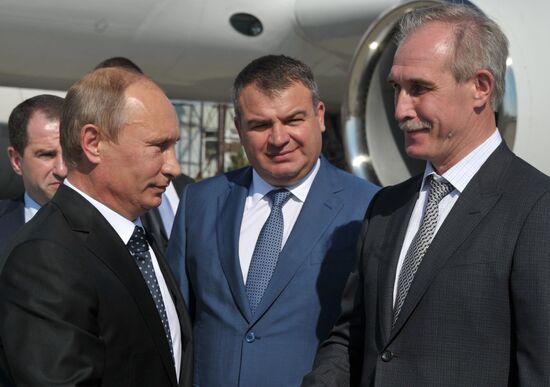Vladimir Putin arrives in Ulyanovsk region on working visit