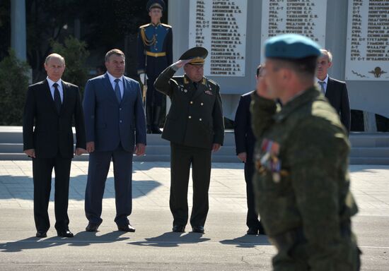 Vladimir Putin visits 31th Guards Separate Air Assault Brigade