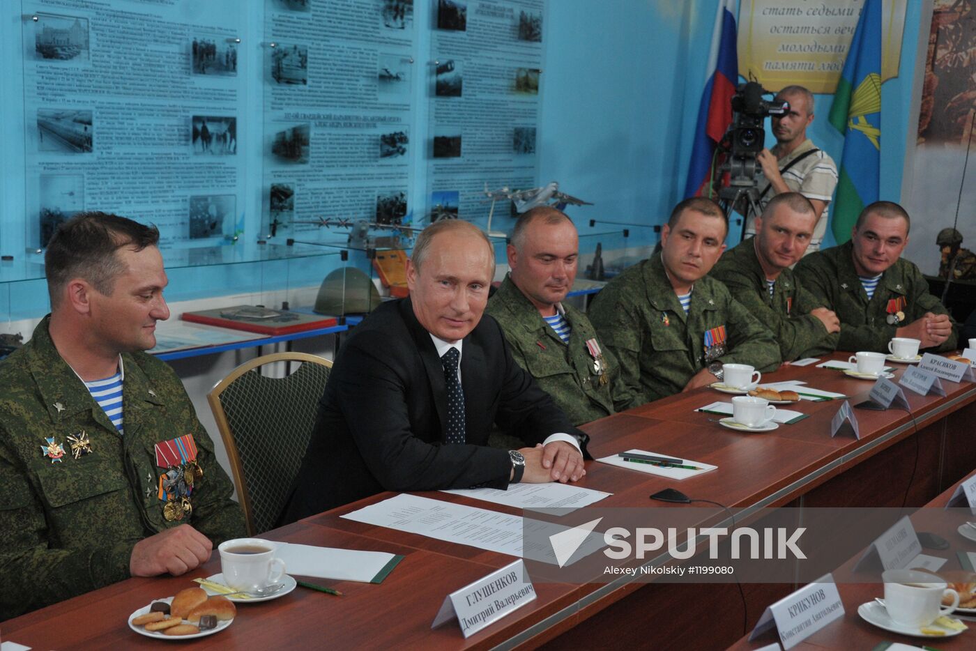 Vladimir Putin visits 31th Guards Separate Air Assault Brigade