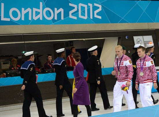 Olympics 2012 Men's Synchronized Diving. 3-meter Springboard