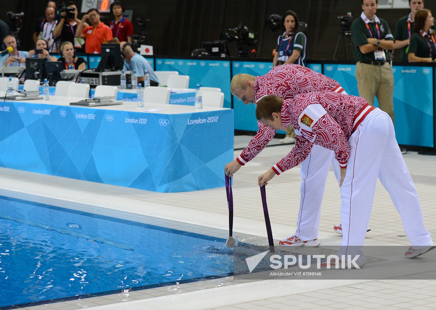 Olympics 2012 Men's Synchronized Diving. 3-meter Springboard