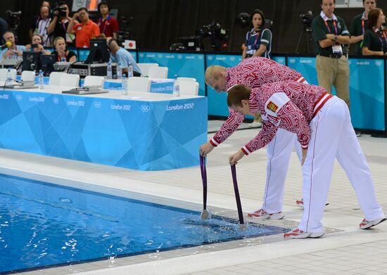 Olympics 2012 Men's Synchronized Diving. 3-meter Springboard