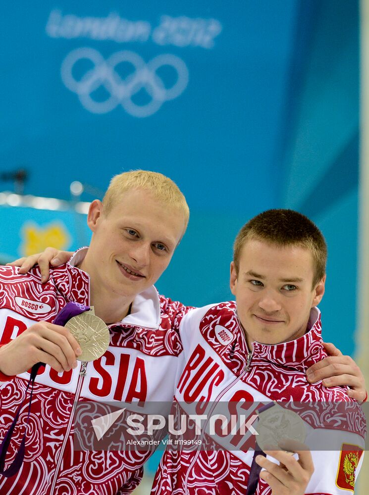 Olympics 2012 Men's Synchronized Diving. 3-meter Springboard