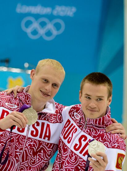 Olympics 2012 Men's Synchronized Diving. 3-meter Springboard