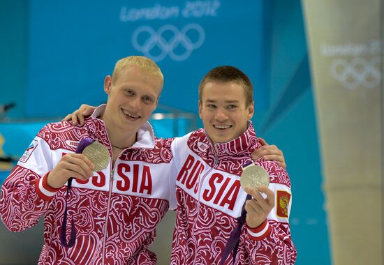 Olympics 2012 Men's Synchronized Diving. 3-meter Springboard