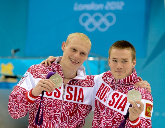 Olympics 2012 Men's Synchronized Diving. 3 meter springboard