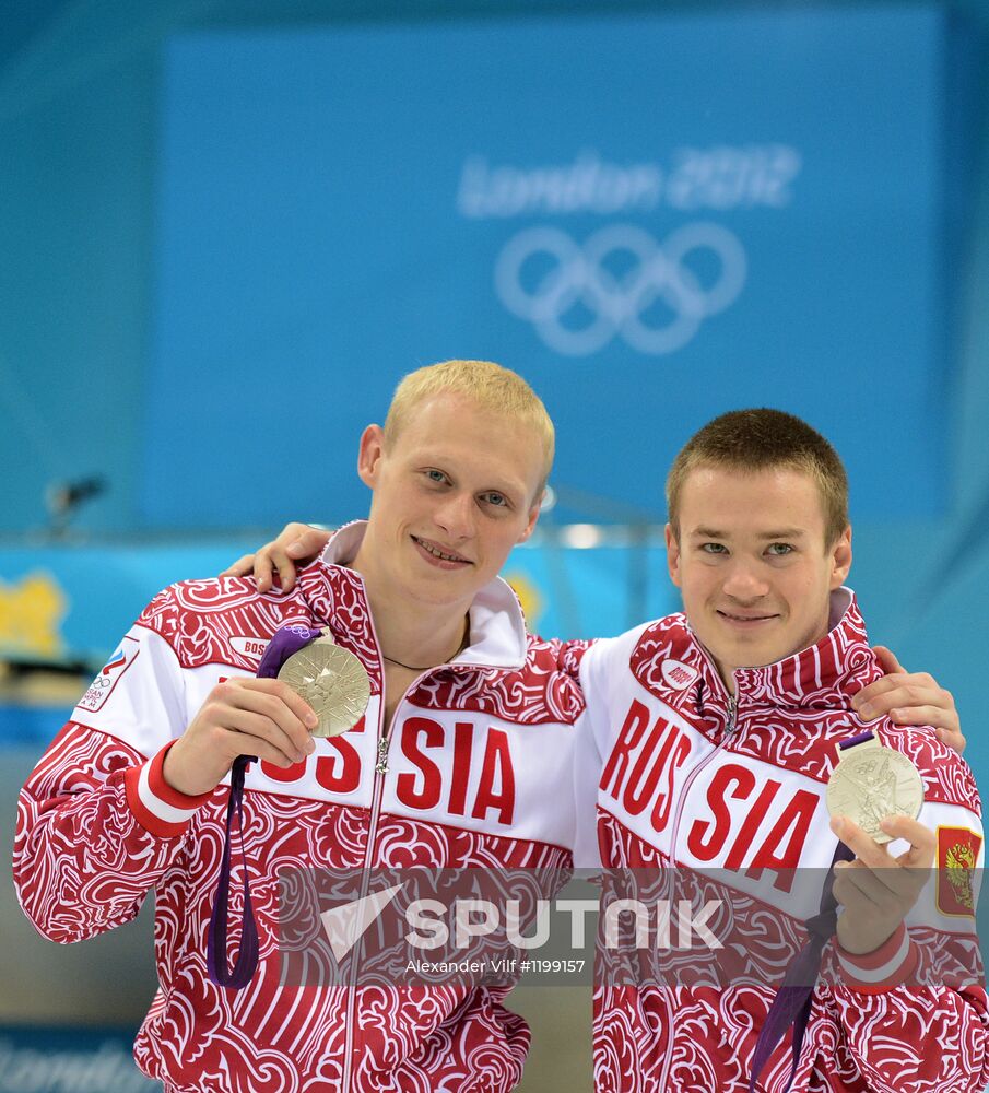 Olympics 2012 Men's Synchronized Diving. 3 meter springboard