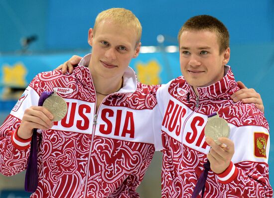 Olympics 2012 Men's Synchronized Diving. 3 meter springboard
