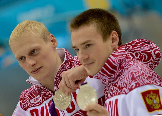 Olympics 2012 Men's Synchronized Diving. 3 meter springboard